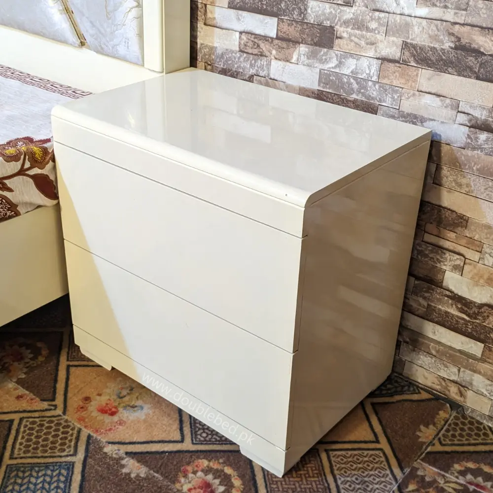 New Double Bed Prices in Lahore side table