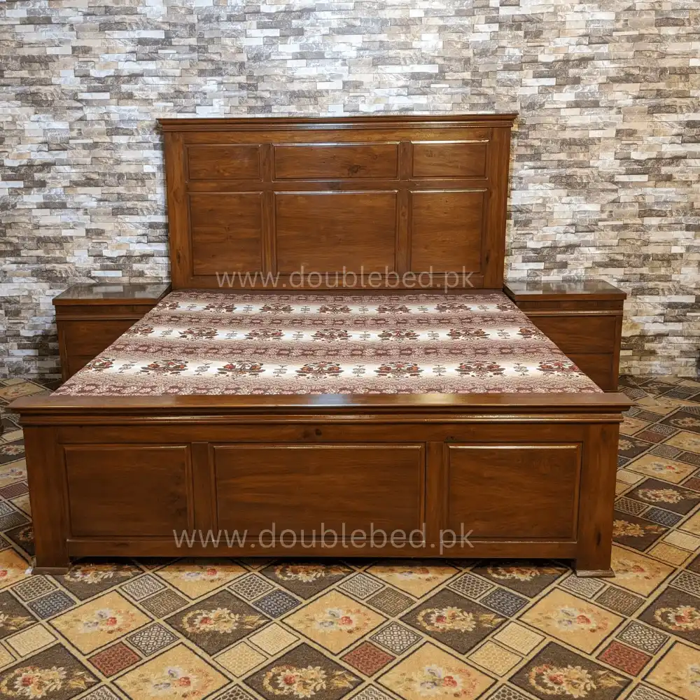 Wooden Double Bed For Sale in Lahore