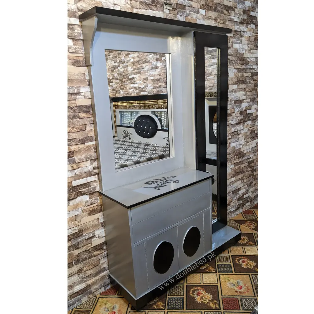 double bed with lights