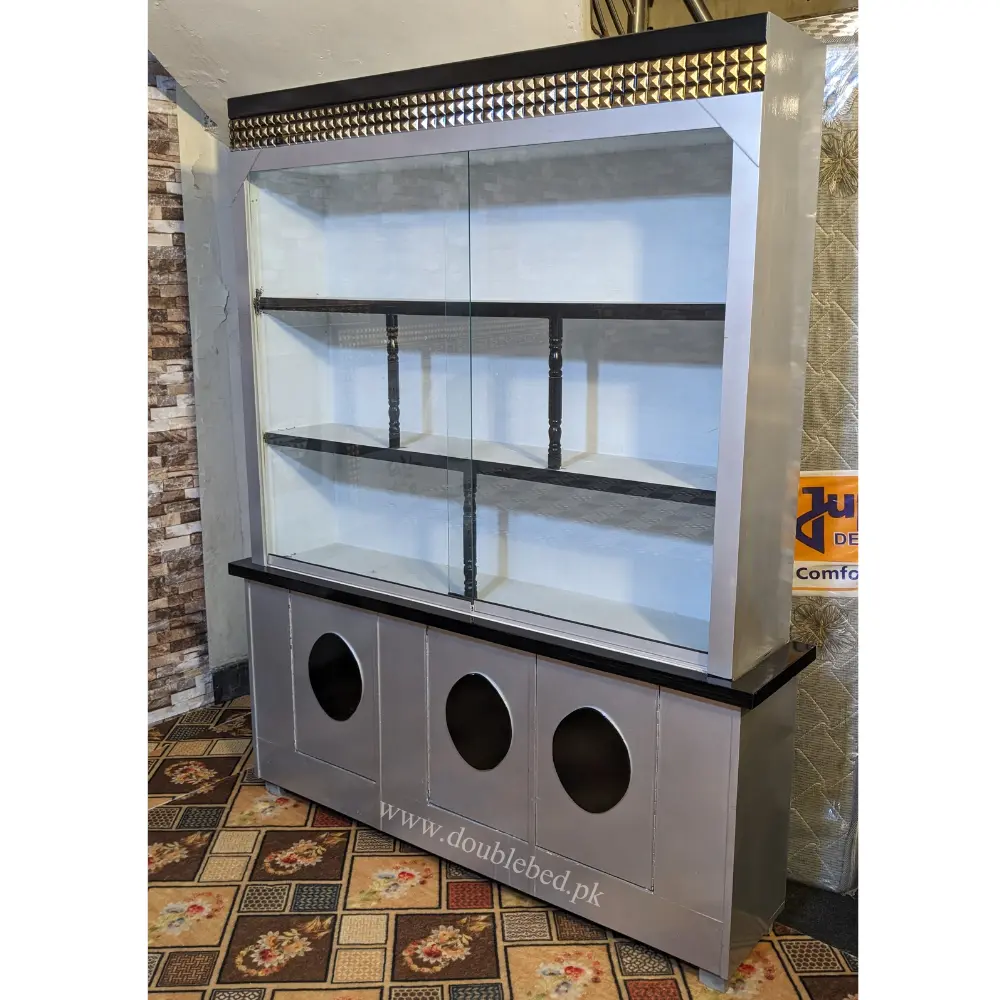 double bed with lights