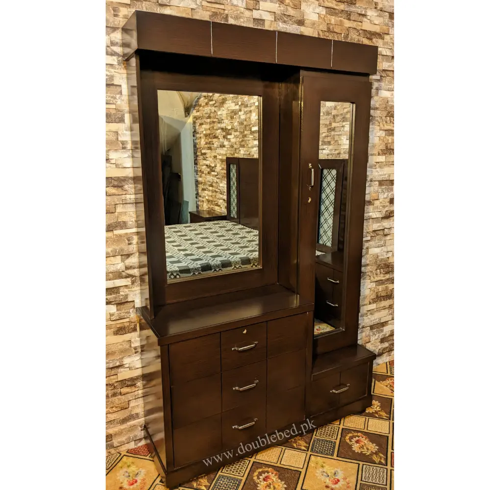 double bed with lights in headboard